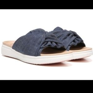New Dr. Scholl's Denim Slip on Sandal Size 7.5